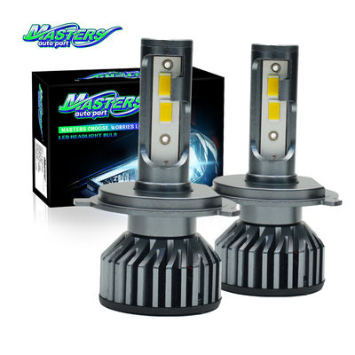 주문 마스터스 F2 75W 7500 루멘 3000K 노란색 9004 9007 H4 H13 LED 전구 online manufacture