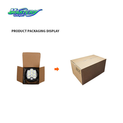 Masters 7 inch Three-sided Illumination Light XM-7IN-R-09P-001 46W 4800LM H4 Led Working Light