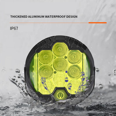 9 inch Three-sided Illumination Light XM-9IN-R-09P-001 68W 5500LM DC9-36V H4 Led Working Light